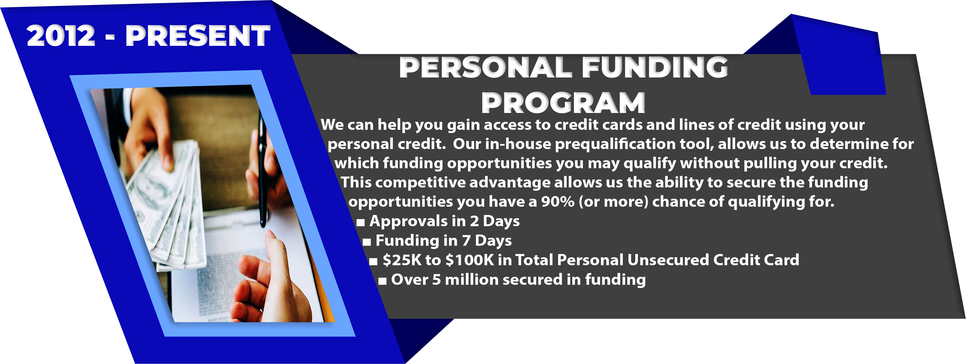 Personal Funding Program 2012 – Present
